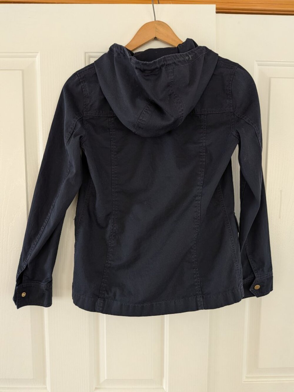 Navy J. Crew Factory Utility Jacket with Hood - Size XS - Picture 2 of 4